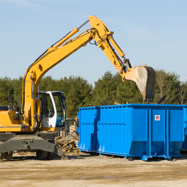 can i choose the location where the residential dumpster will be placed in Malaga Ohio